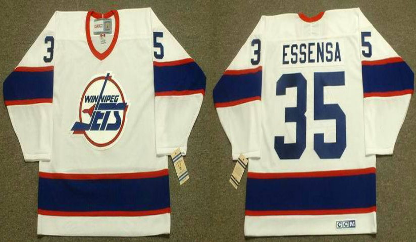 2019 Men Winnipeg Jets #35 Essensa white CCM NHL jersey